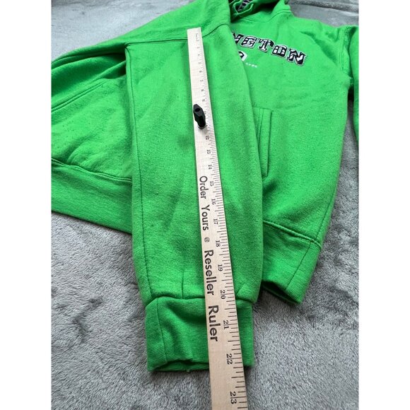 Green Washington DC Mens Large Hoodie With Zebra Print Lining By DC - Picture 6 of 13